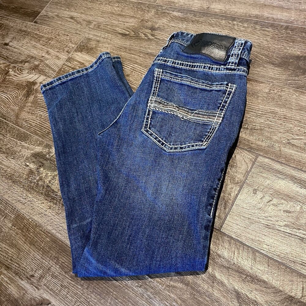 Rock & Roll Revolver Slim Straight Mens Jeans Size 28x29.5 Cowboy Western